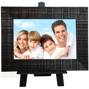 قاب عکس پایه دار مدل Artistic Frame کد 2433 همراه یک عدد گل مصنوعی سایز 16×21 سانتی متر