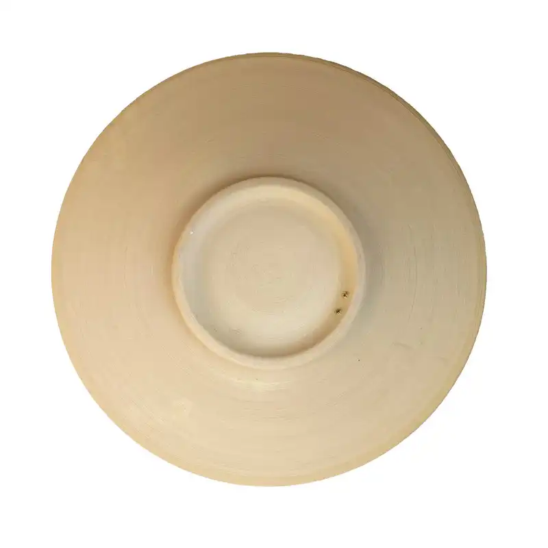 بشقاب دیوارکوب سفالی خام مدل D152025 مجموعه سه عددی