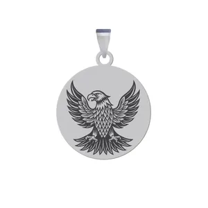 آویز گردنبند زنانه و مردانه هایکا مدل رخ عقاب کد ja.h 170