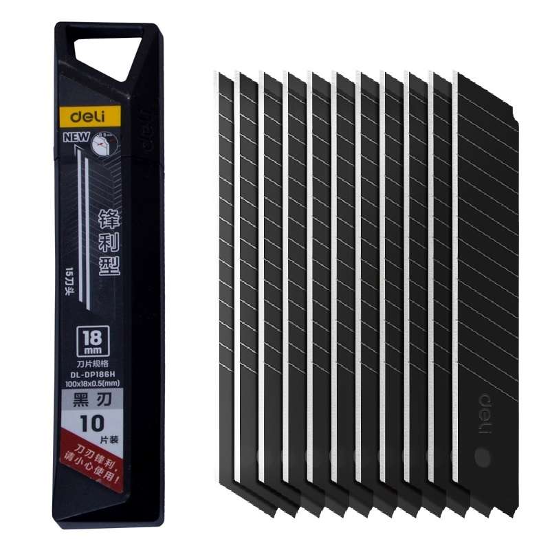 تیغ کاتر دلی مدل DL-DP186H بسته 10 عددی تیغ کاتر دلی مدل DL-DP186H بسته 10 عددی