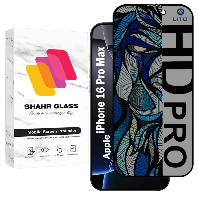 محافظ صفحه نمایش شهر گلس مدل LITOPRV مناسب برای گوشی موبایل اپل iPhone 16 Pro Max