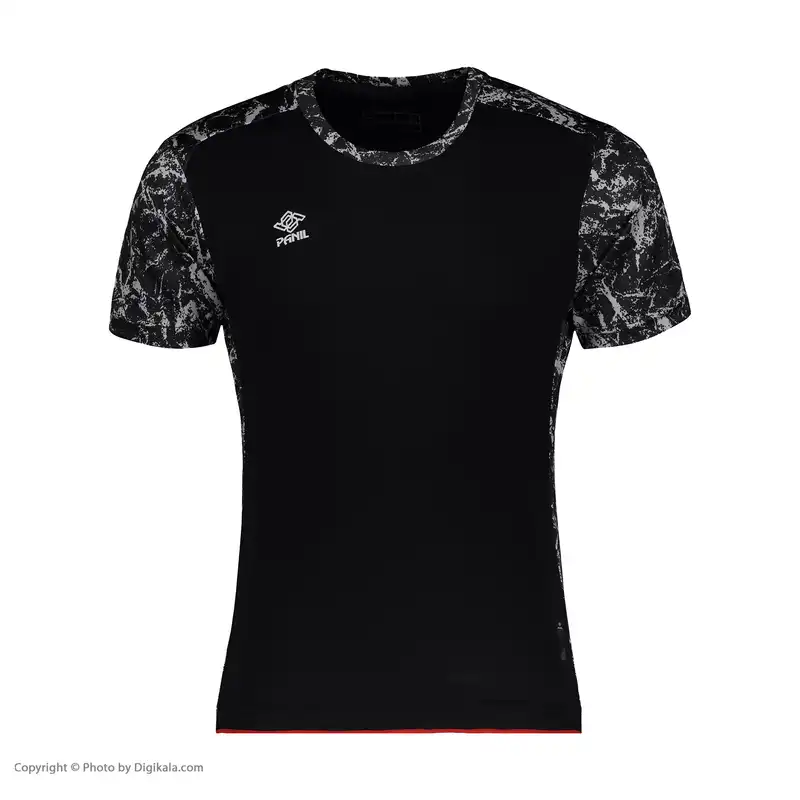 ست تی شرت آستین کوتاه و شلوارک ورزشی مردانه پانیل مدل 1110BK