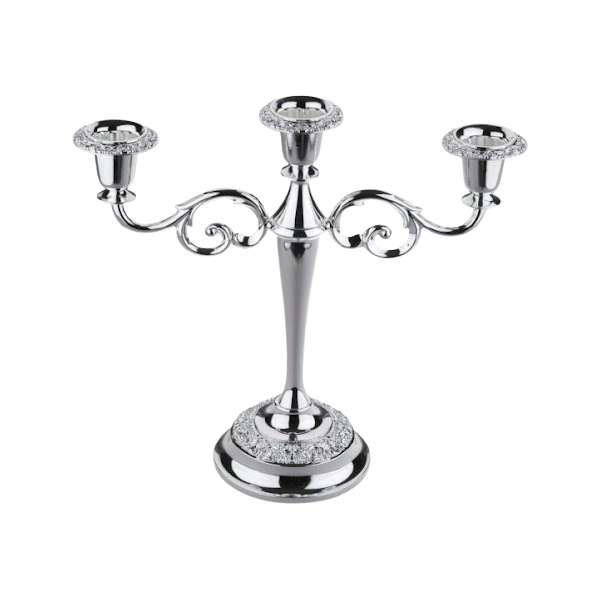 شمعدان طرح 3 شعله کویین آنه مدل 8203