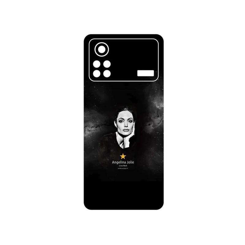 برچسب پوششی ماهوت مدل Angelina Jolie مناسب برای گوشی موبایل شیائومی Poco X4 Pro 5G