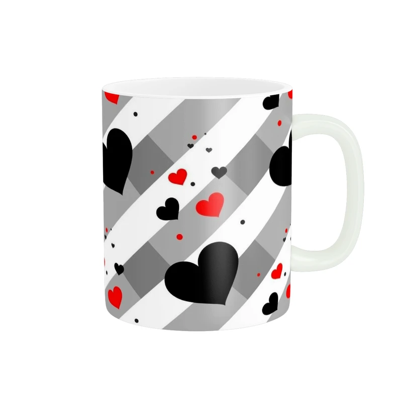 ماگ پاد آفرین طرح قلب کد 2961