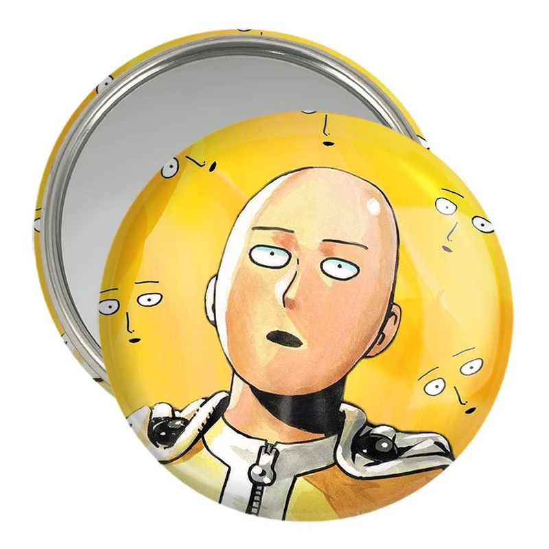 آینه جیبی خندالو مدل سایتاما انیمه مرد تک مشتی One Punch Man  کد 11387
