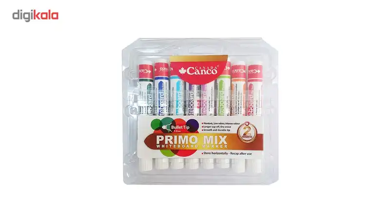 ماژیک وایت برد کنکو مدل Primo Mix بسته 8 عددی