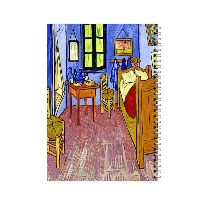 دفتر مشق 50 برگ بامبیلیپ طرح تابلو اتاق ونسان ونگوگ کد 7965301