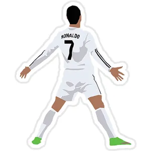 استیکر لپ تاپ طرح Cristiano Ronaldo  کد ST396