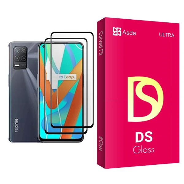 محافظ صفحه نمایش آسدا مدل DS Glass MIX002 مناسب برای گوشی موبایل ریلمی V13 5G بسته دو عددی