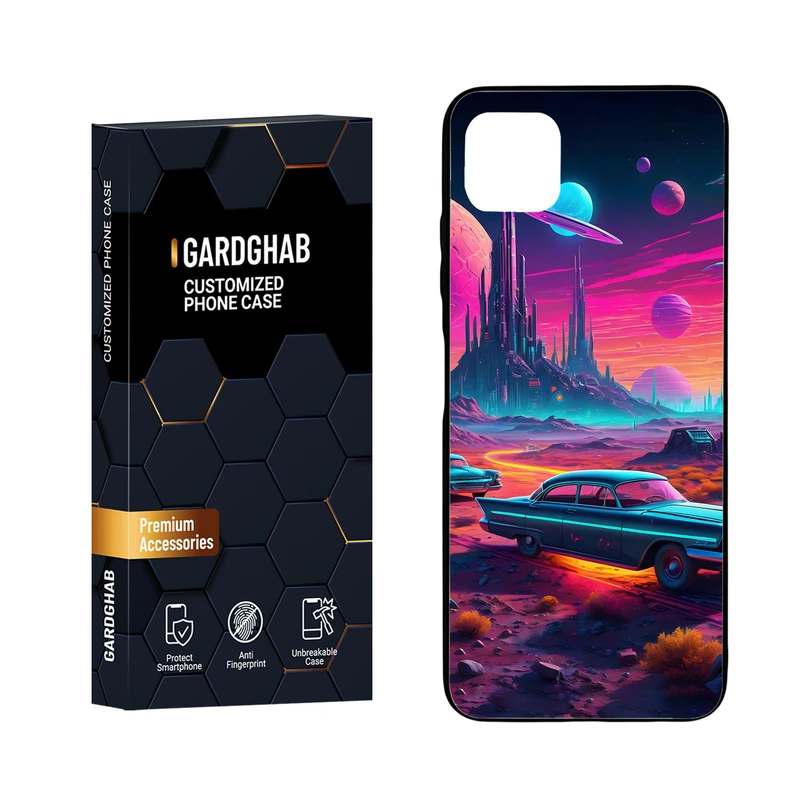 کاور گارد قاب مدل دور ژله ای هنری مناسب برای گوشی موبایل سامسونگ Galaxy A22 5G