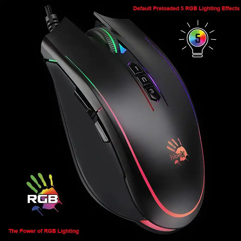 ماوس مخصوص بازی بلادی مدل P_81_S_RGB