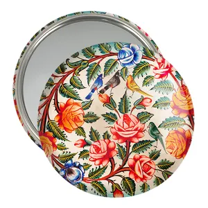 آینه جیبی خندالو مدل کاشی  کد 2198