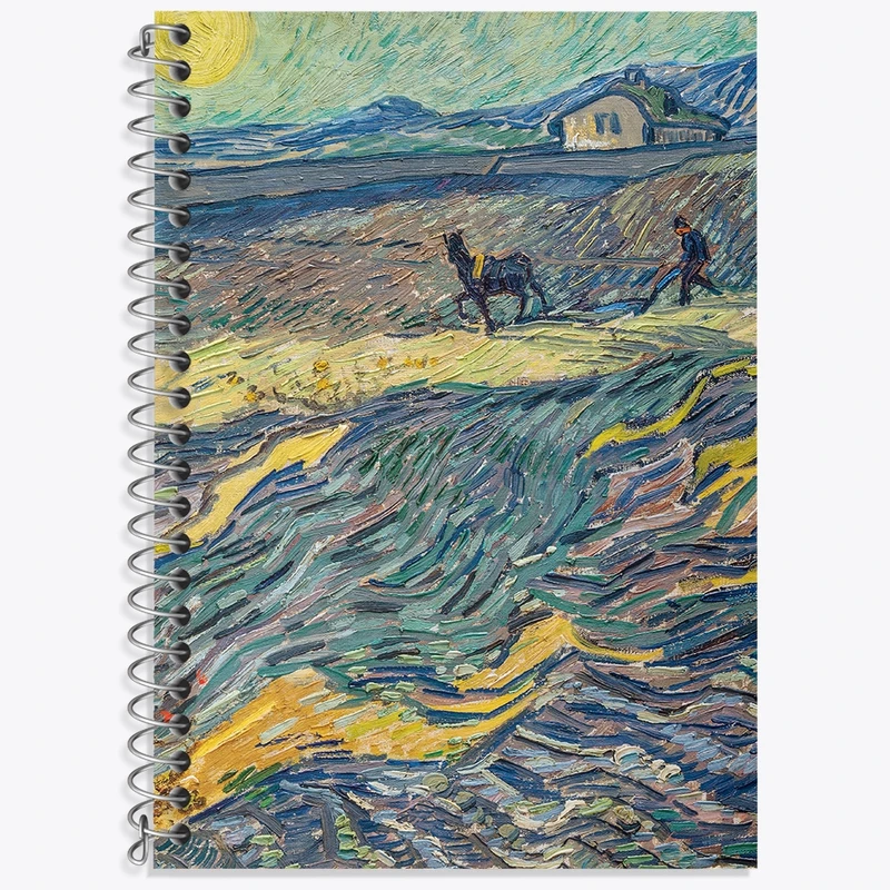 دفتر لغت 50 برگ خندالو طرح ونسان ونگوگ (Van Gogh) کد 36822