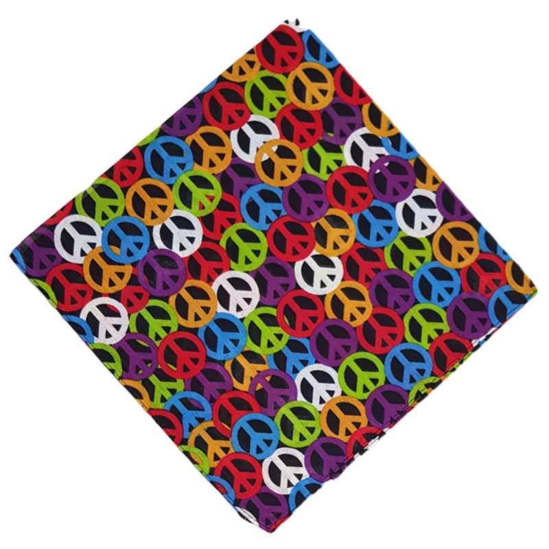 دستمال سر و گردن مدل صلح Rokh132