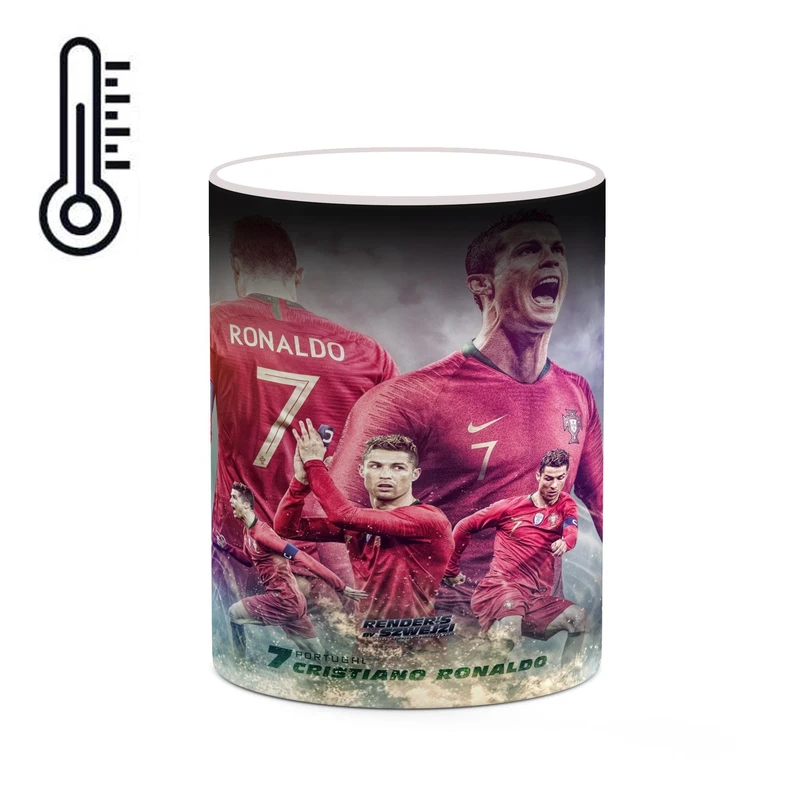 ماگ حرارتی کاکتی طرح Ronaldo رونالدو مدل mgh43004