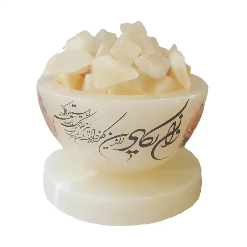 آباژور سنگ نمک طرح شکلات خوری کد 111222