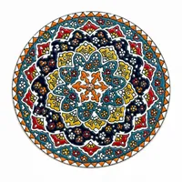 بشقاب میناکاری سفالی مدل دلسا