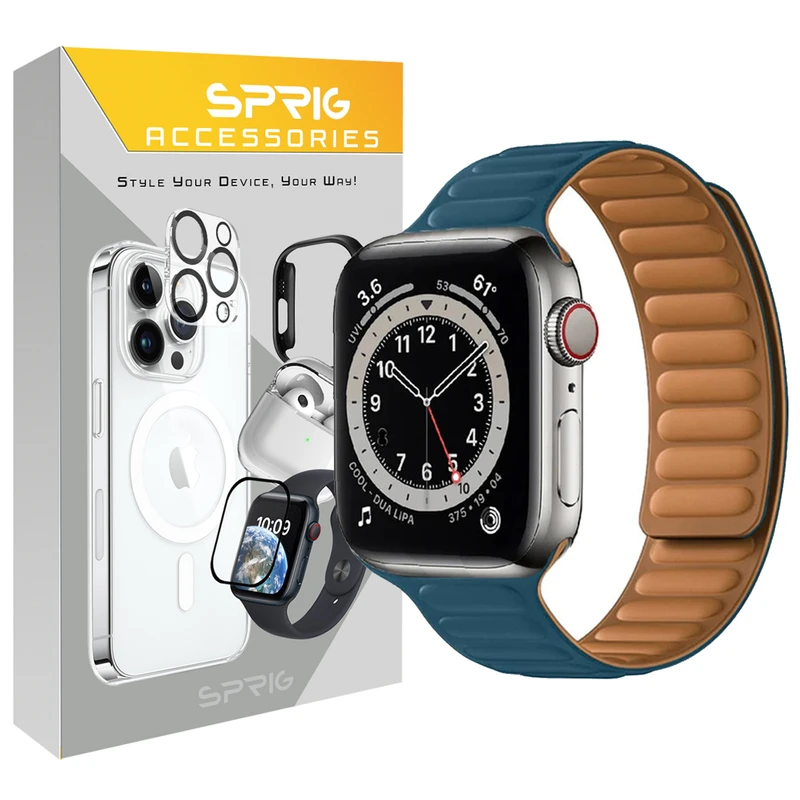 بند اسپریگ مدل Magnetic Loop مناسب برای اپل واچ 42 / 44 / 45 / 49 میلی متر