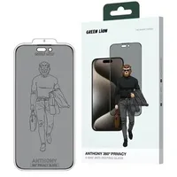 محافظ صفحه نمایش حریم شخصی گرین لاین مدل Anthony 360 Privacy مناسب برای گوشی موبایل اپل iPhone 15 pro Max