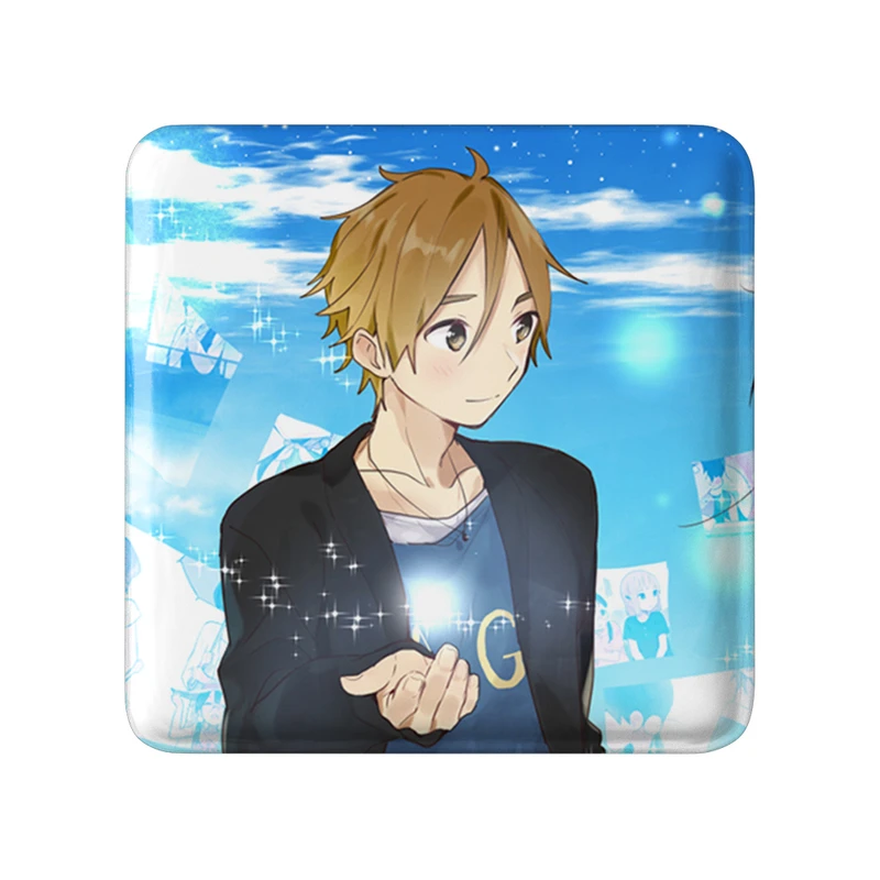 مگنت خندالو طرح موچیزو انیمه فروشگاه تاماکو Tamako Market  مدل مربعی کد 22489