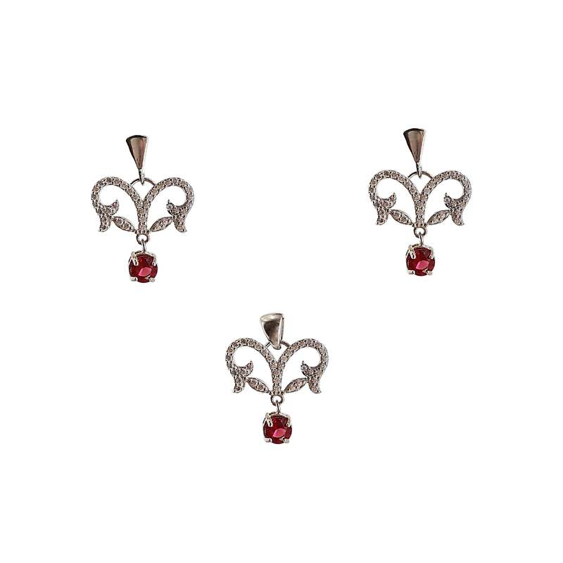 نیم ست نقره زنانه مدل 100206