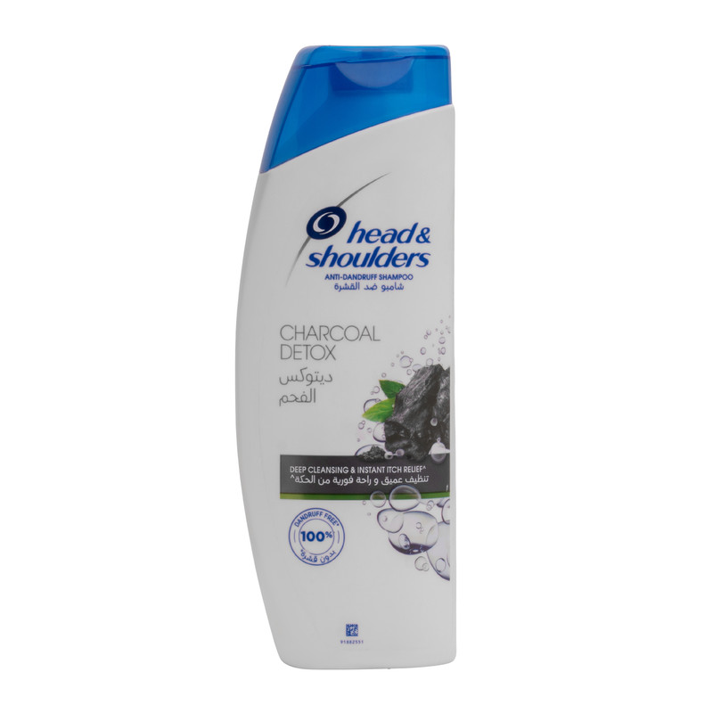 شامپو مو هد شولدرز مدل CHARCOAL DETOX مناسب برای موهای دارای شوره حجم 400 میلی لیتر