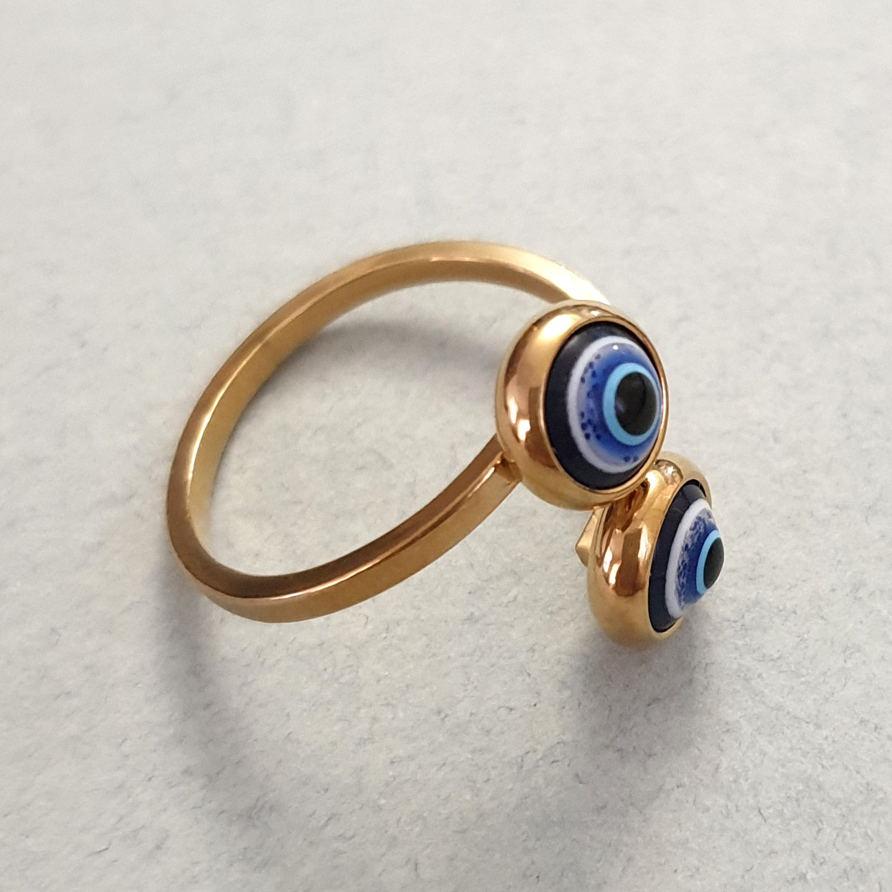 انگشتر زنانه مدل چشم نظر كد RNG12-GL