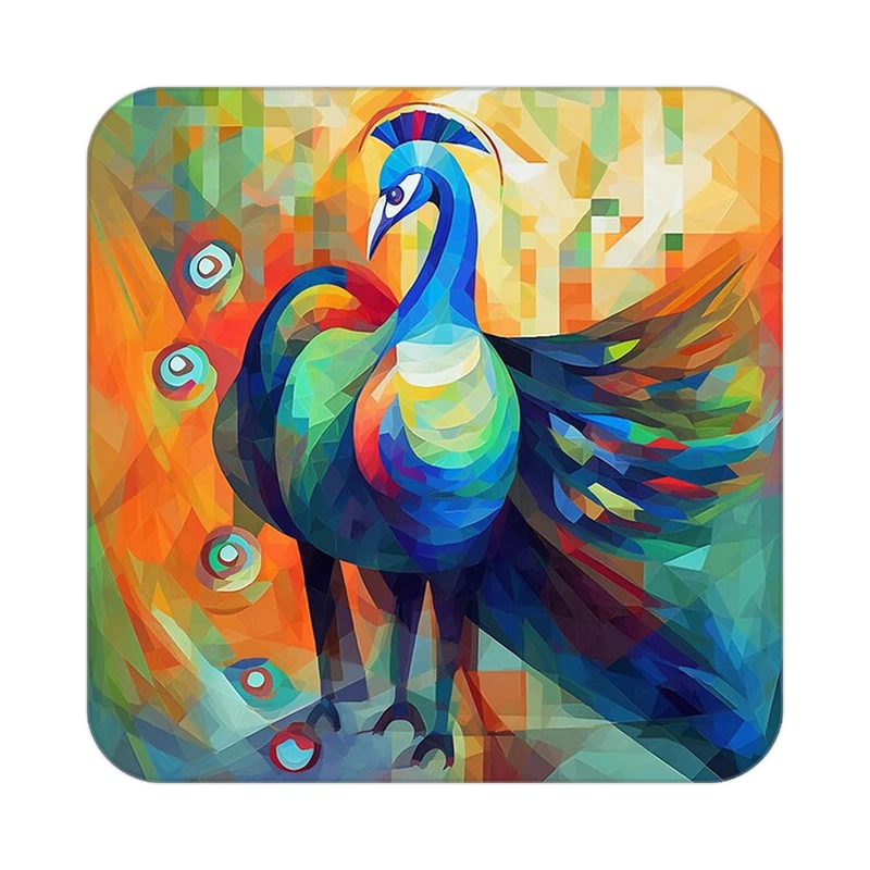 زیر لیوانی کاکتی طرح حیوانات رنگی مدل mp26043