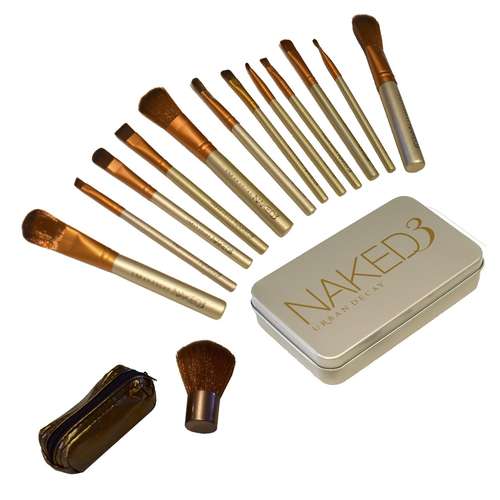 پک براش آرایشی NAKED مجموعه 12 عددی به همراه براش رژگونه