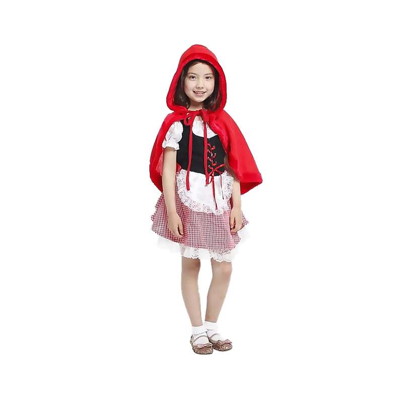 تن پوش گیفت تاور مدل شنل قرمزی دخترانه سایز L