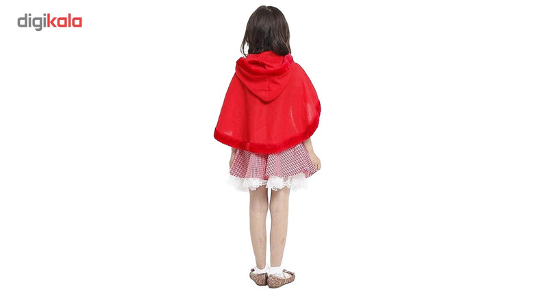 تن پوش گیفت تاور مدل شنل قرمزی دخترانه سایز L