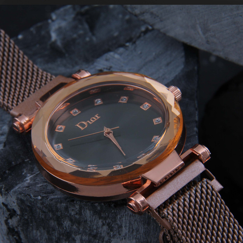 ساعت مچی عقربه ای زنانه مدل مدرن بند حصیری کد WHW_260