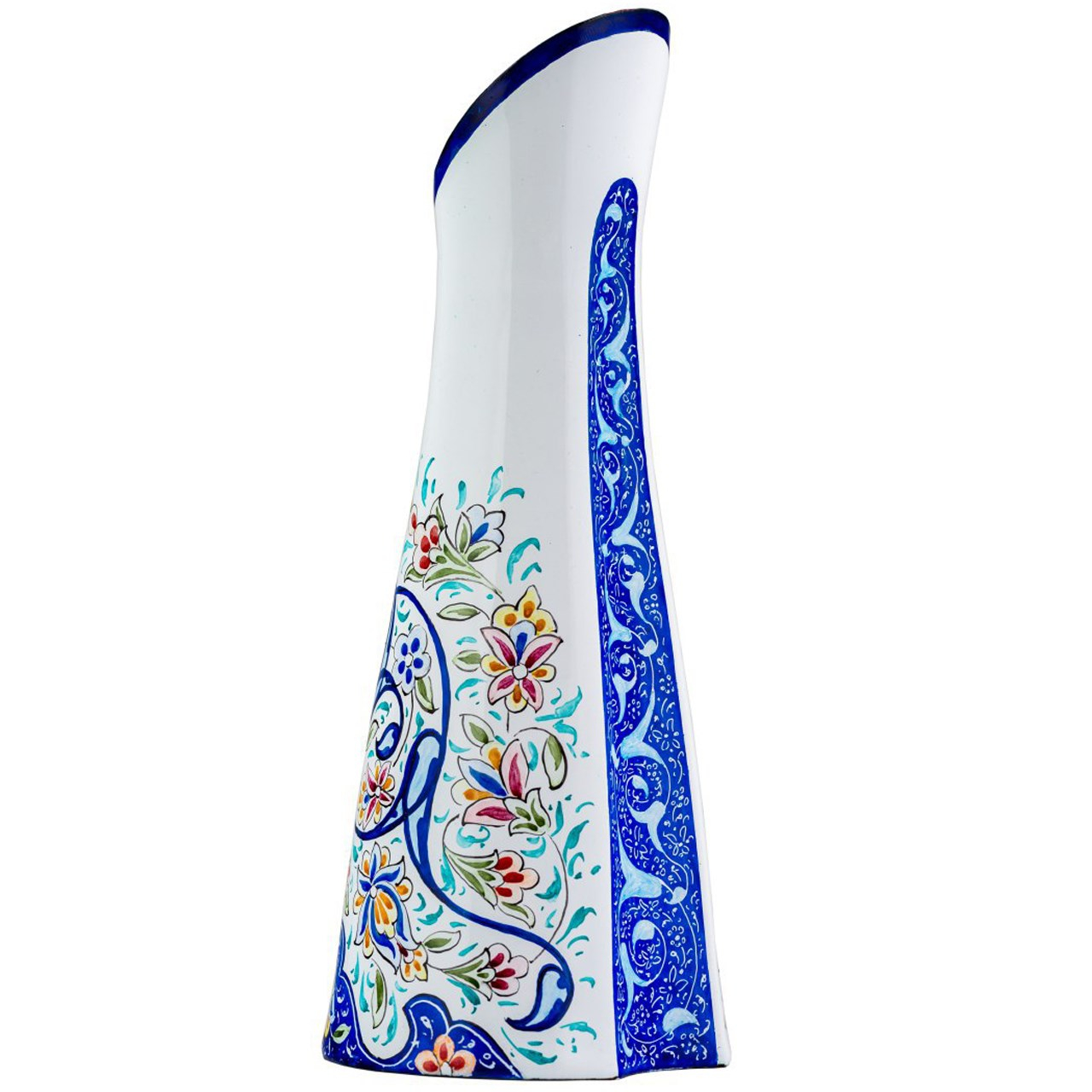 گلدان مسی میناکاری رزدیس مدل swan-20001 ارتفاع 20 سانتیمتر