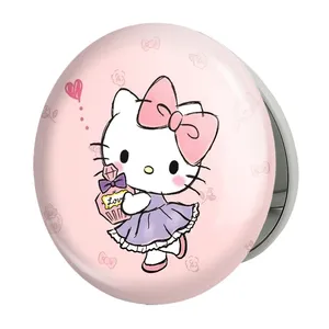 آینه جیبی خندالو طرح هلو کیتی مدل تاشو کد 24741 