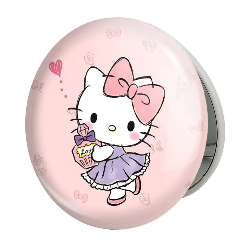 آینه جیبی خندالو طرح هلو کیتی مدل تاشو کد 24741 