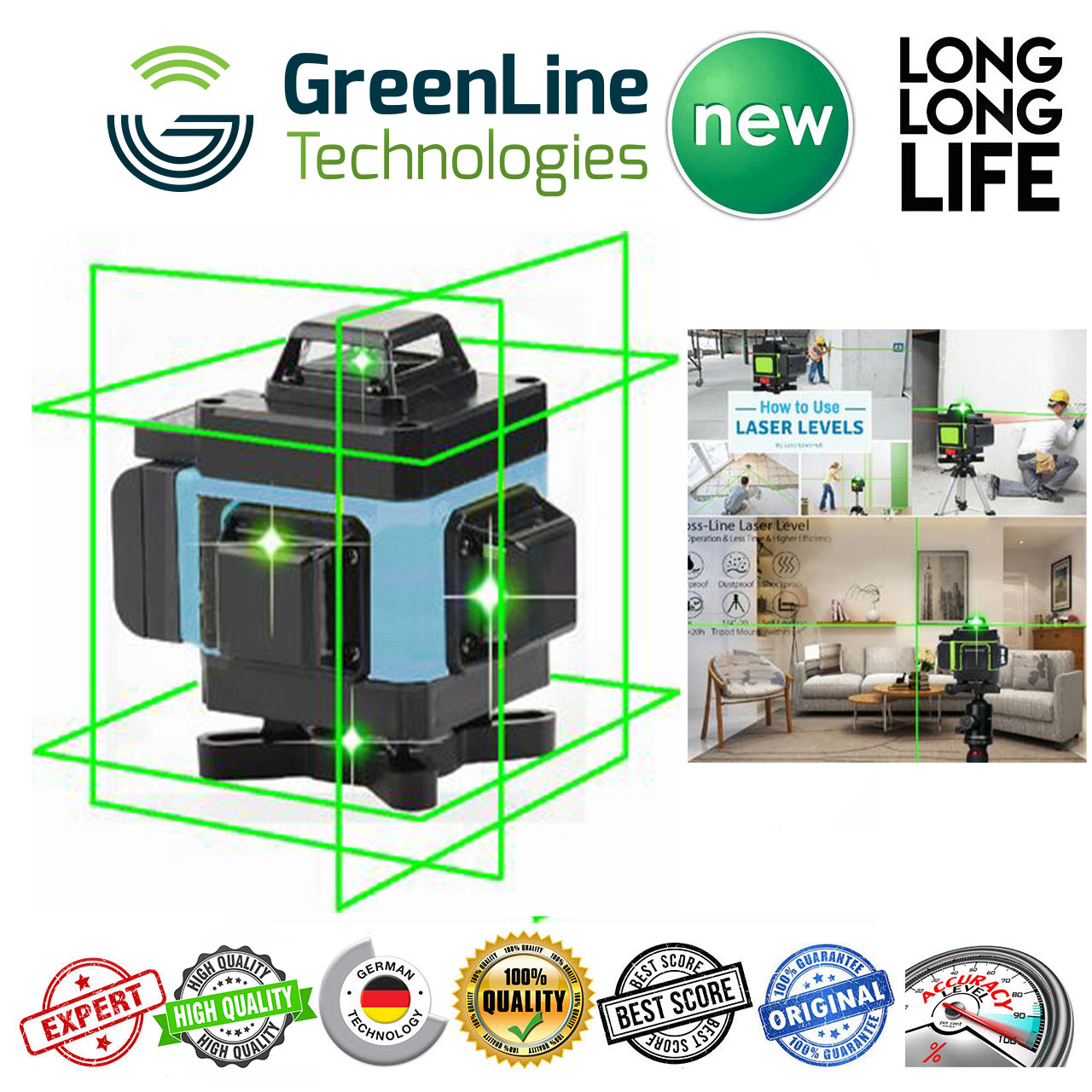 تراز لیزری  مدل 4 بعدی کد Makita 360-4D
