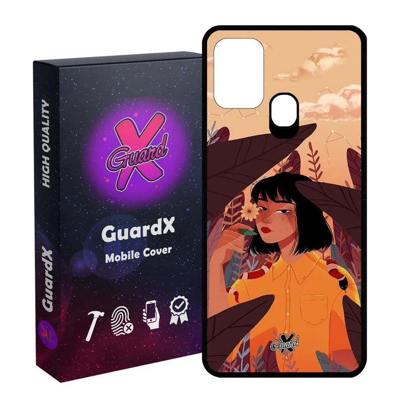 کاور گارد ایکس طرح Girl مدل Glass10327 مناسب برای گوشی موبایل سامسونگ Galaxy M31 / M31 Prime / F41