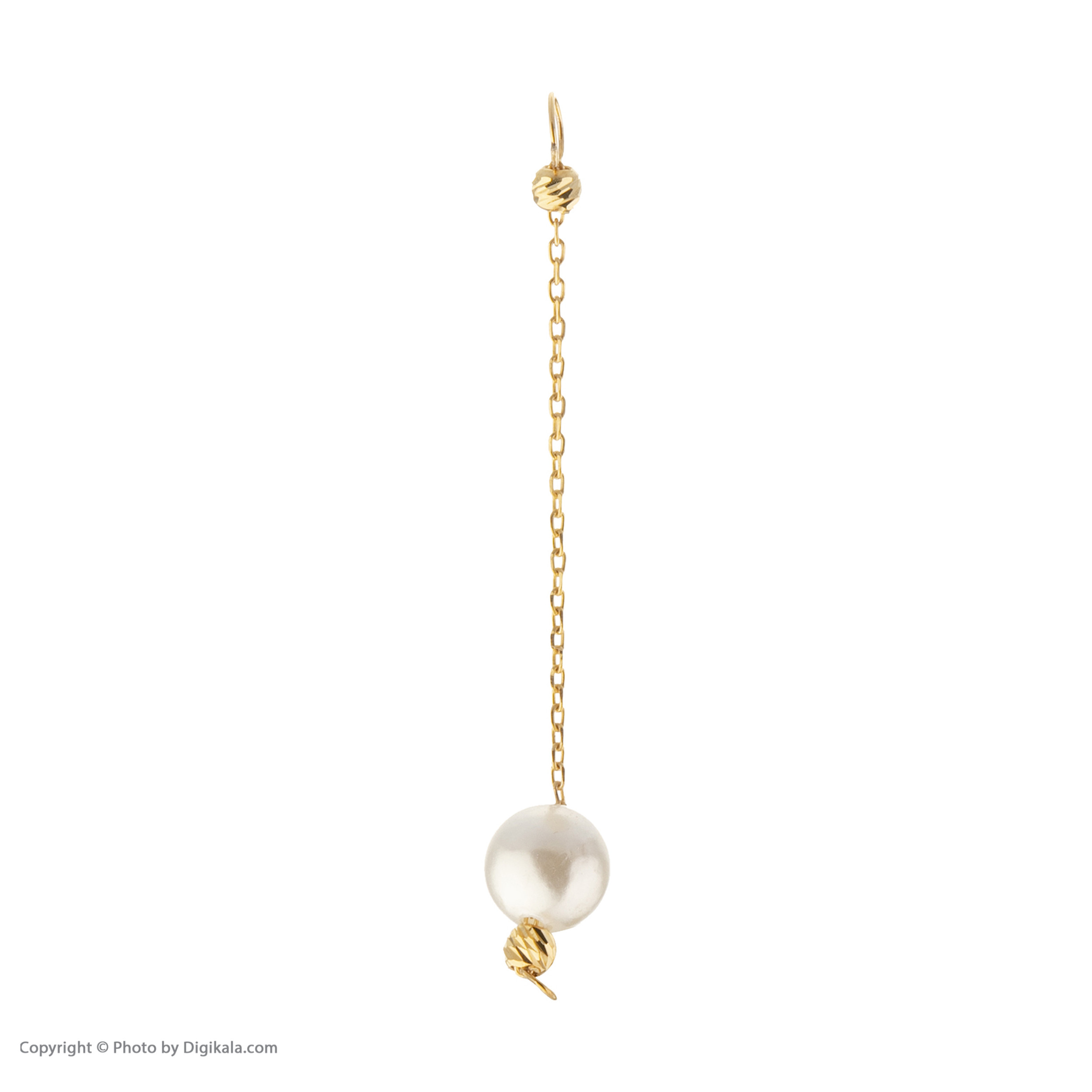 نیم ست طلا 18 عیار زنانه مایا ماهک مدل MS0624 طرح مروارید و گوی