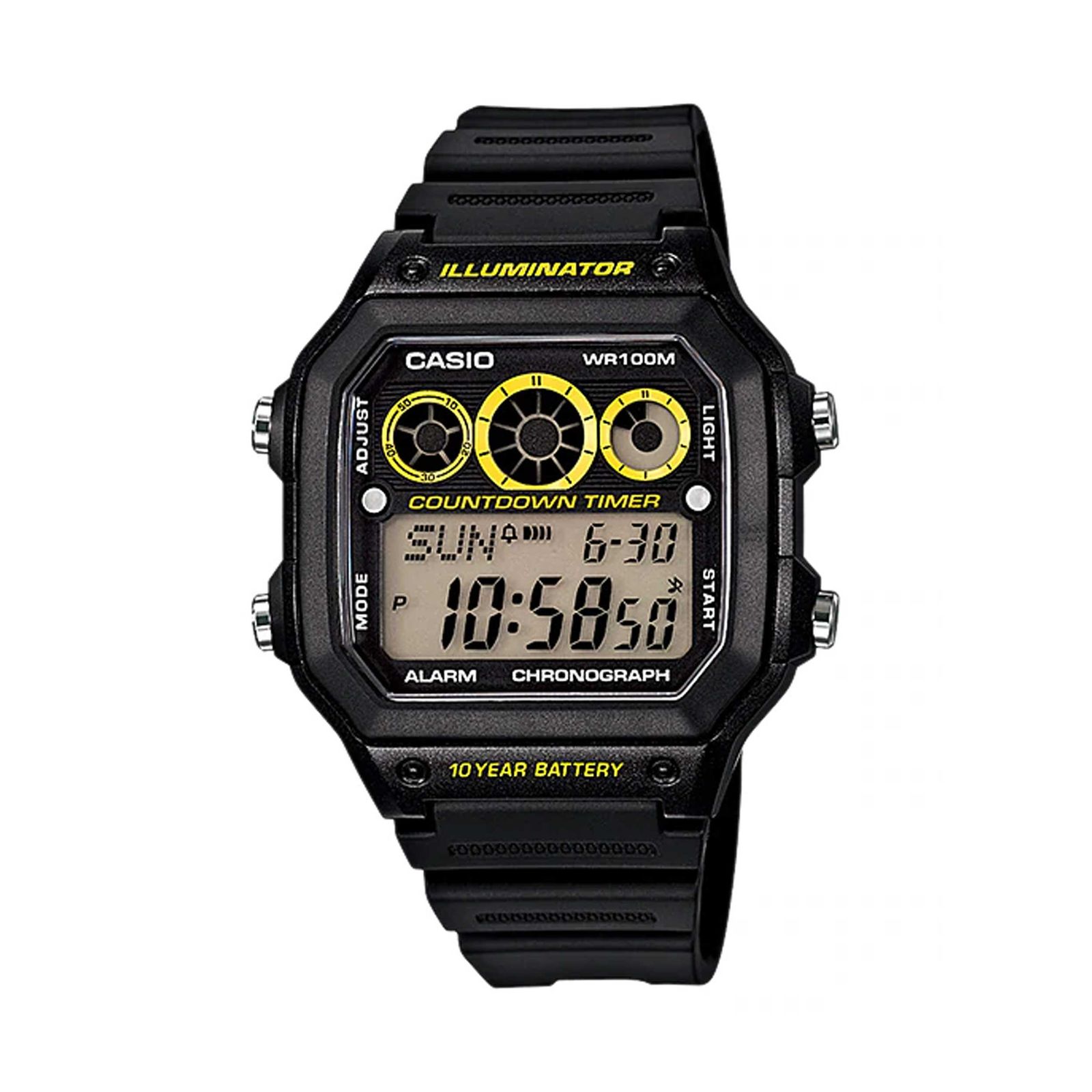 ساعت مچی دیجیتالی کاسیو مدل AE-1300WH-1AVDF -  - 1
