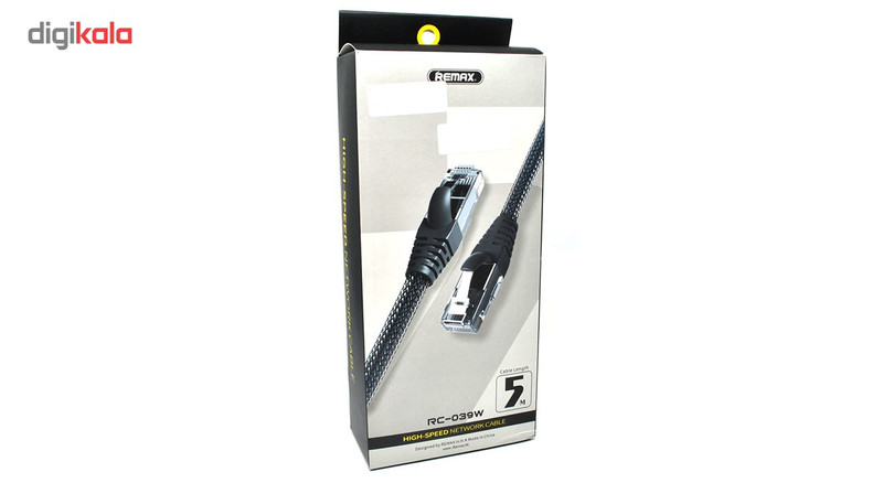 کابل شبکه CAT6 ریمکس مدل CAT6 RC-039w به طول 5 متر