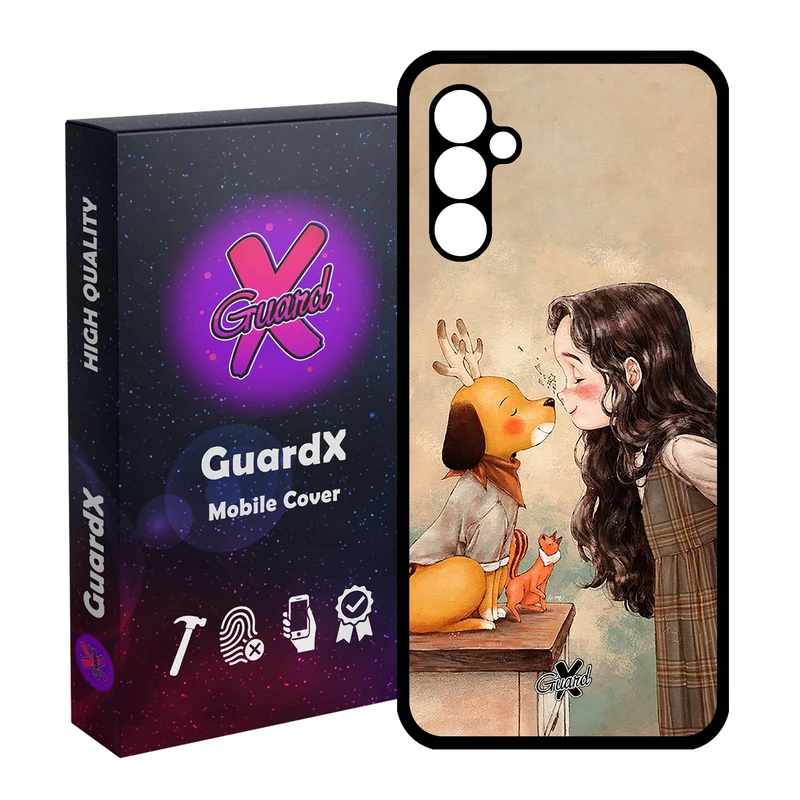 کاور گارد ایکس طرح Girl مدل Glass10323 مناسب برای گوشی موبایل سامسونگ Galaxy A24/A24 4G/M34 5G