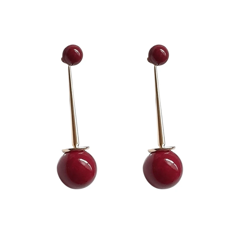 گوشواره زنانه مدل گیلاسی چری کد 398