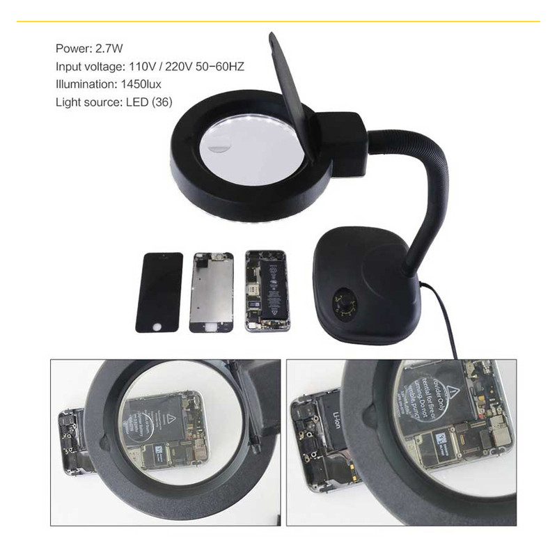 ذره بین گرداک مدل پایه دار کد 308