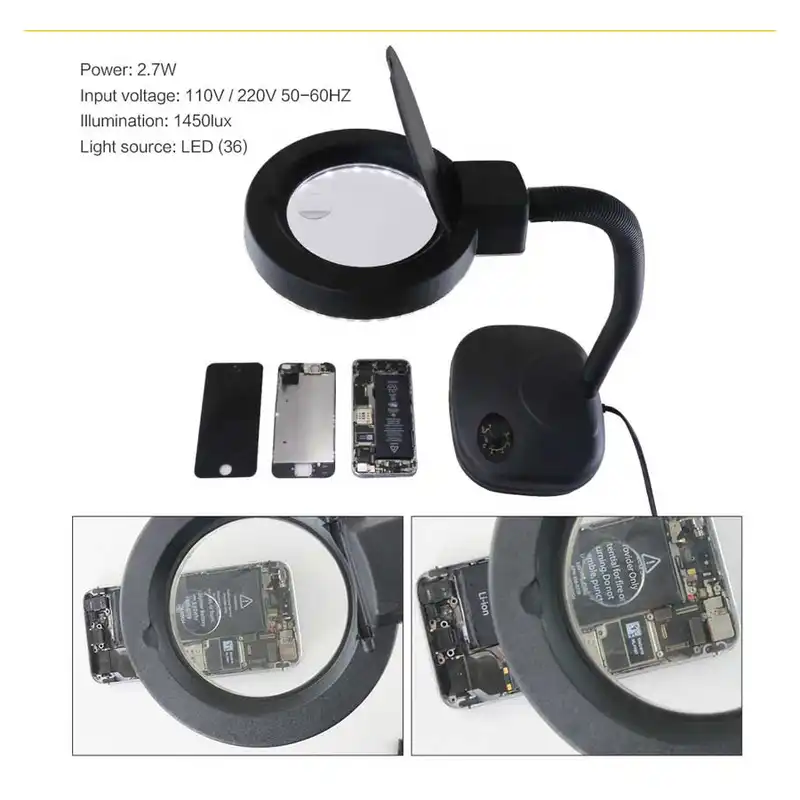 ذره بین گرداک مدل پایه دار کد 308