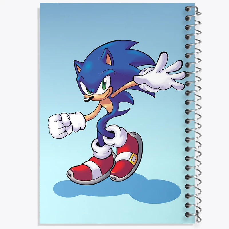 دفتر ژورنال نویسی 50 برگ خندالو مدل نقطه ای طرح سونیک (Sonic) کد 37036