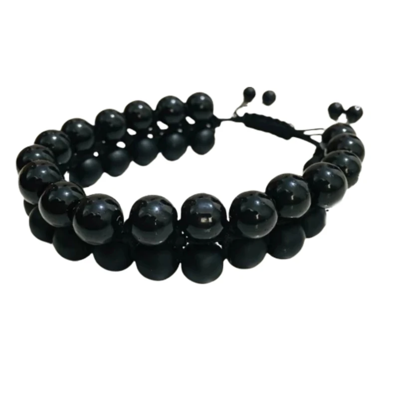 دستبند مردانه مدل دو ردیفه