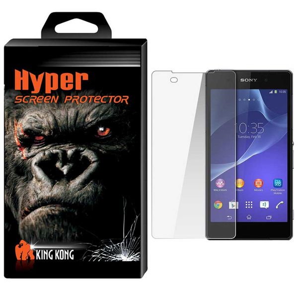 محافظ صفحه نمایش شیشه ای کینگ کونگ مدل Hyper Protector مناسب برای گوشی Sony Xperia Z2 محافظ صفحه نمایش شیشه ای کینگ کونگ مدل Hyper Protector مناسب برای گوشی Sony Xperia Z2