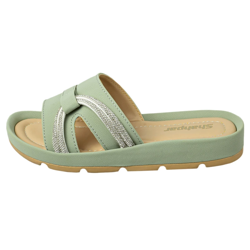 صندل زنانه شهپر مدل ارتو کامفیت کد GRN.4299