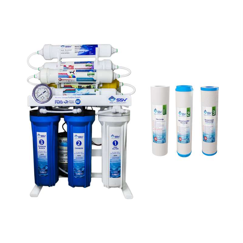 دستگاه تصفیه کننده آب اس اس وی مدل MaxBlue x900 به همراه فیلتر 3عددی 